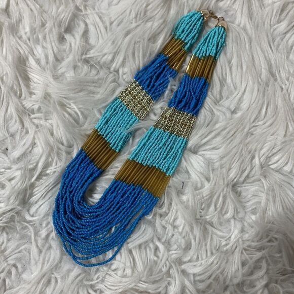🟢3 items for $20—-MULTI STRAND beaded necklace compliments your summer wardrobe - Picture 5 of 6